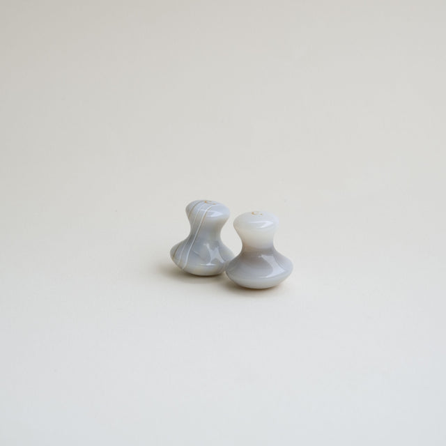 Natural Agate Mushroom Gua Sha Massager For Eye Care (Pair)