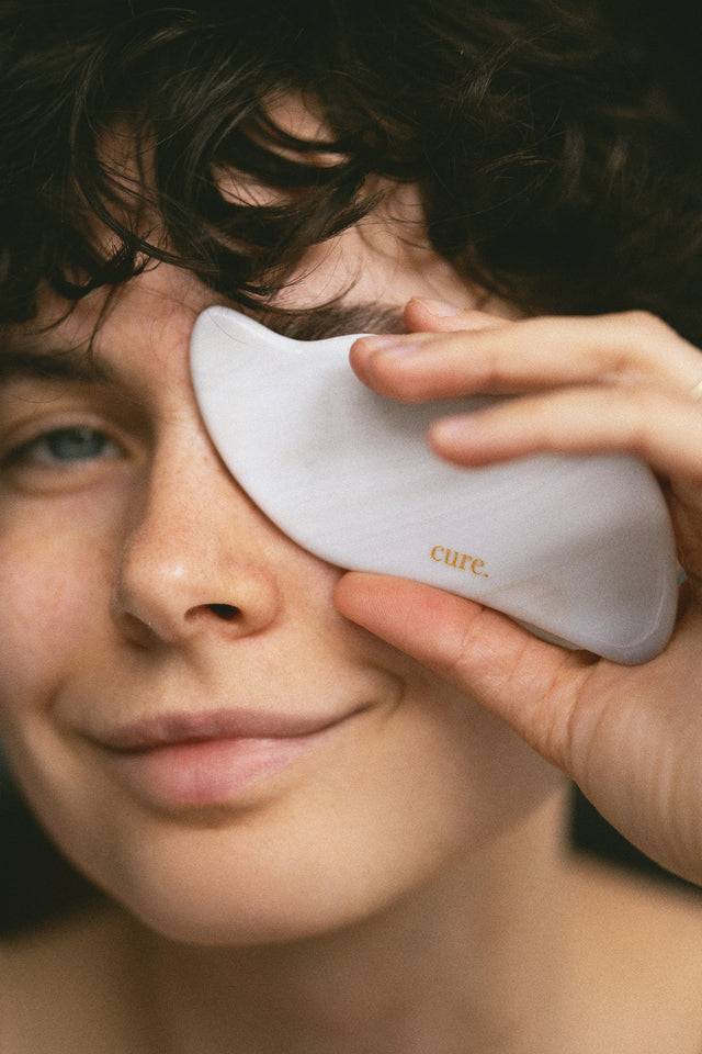 Natural Agate Cloud Gua Sha for Face and Body Massage