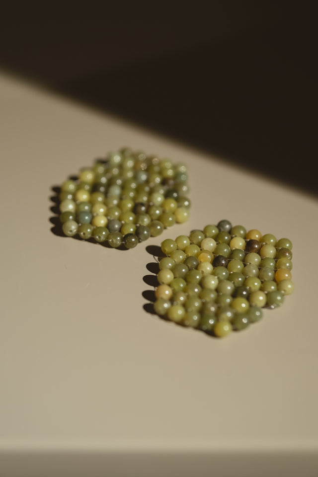 Natural Nephrite Jade Eye Patches
