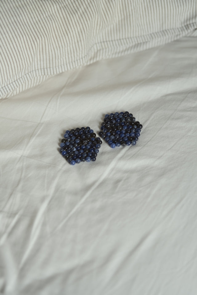 Natural Blue Sodalite Stone Eye Patches