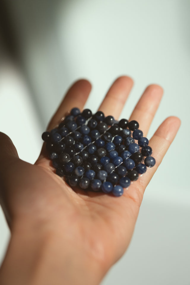 Natural Blue Sodalite Stone Eye Patches