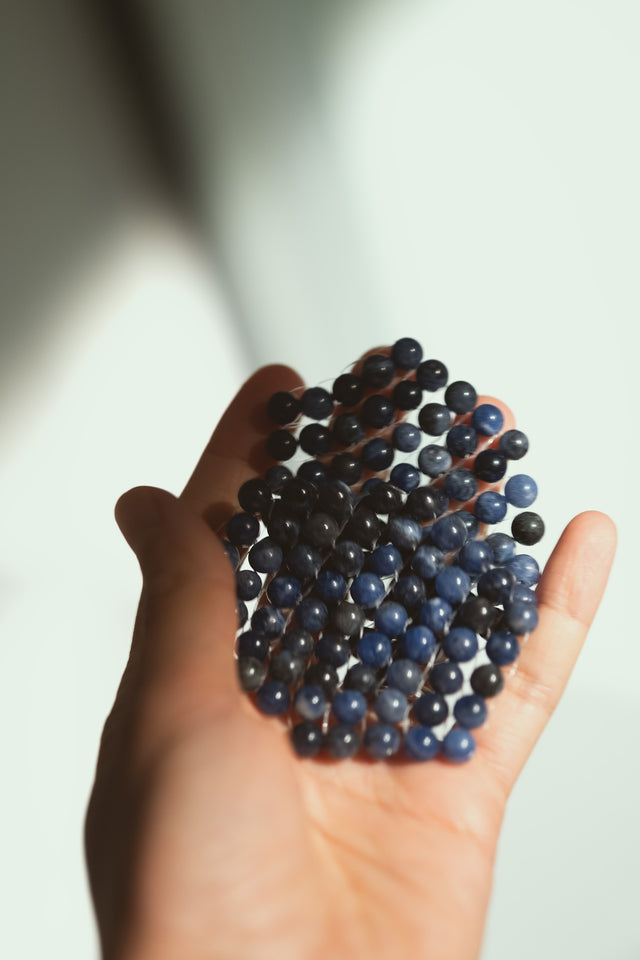 Natural Blue Sodalite Stone Eye Patches