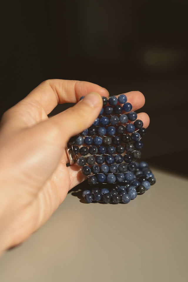 Natural Blue Sodalite Stone Eye Patches