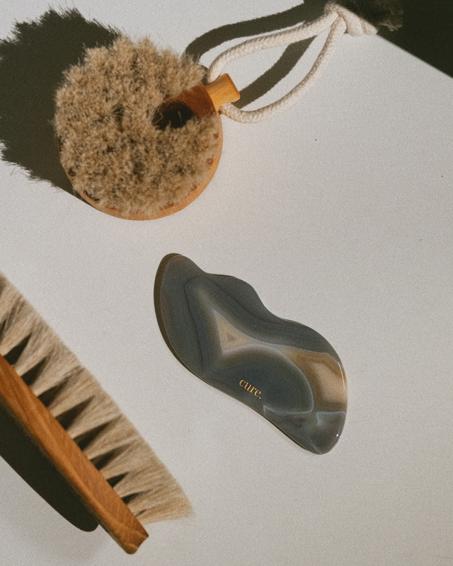 Natural Agate Cloud Gua Sha for Face and Body Massage