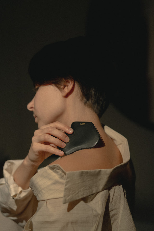 Natural Bian Stone Gua Sha for Body & Face Massage