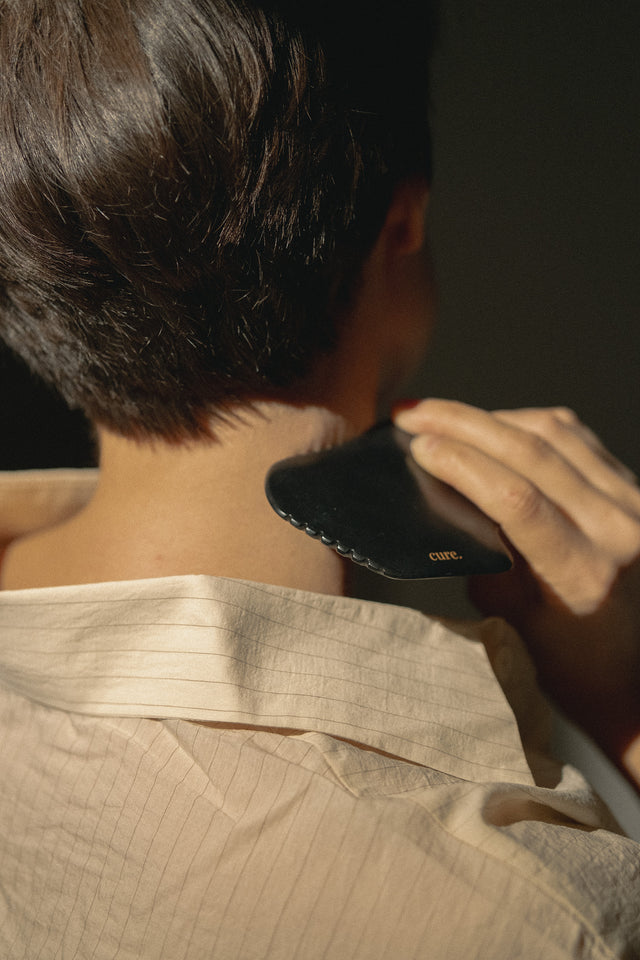 Natural Bian Stone Gua Sha for Body & Face Massage