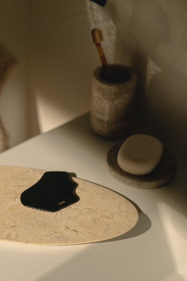 Natural Bian Stone Gua Sha for Body & Face Massage