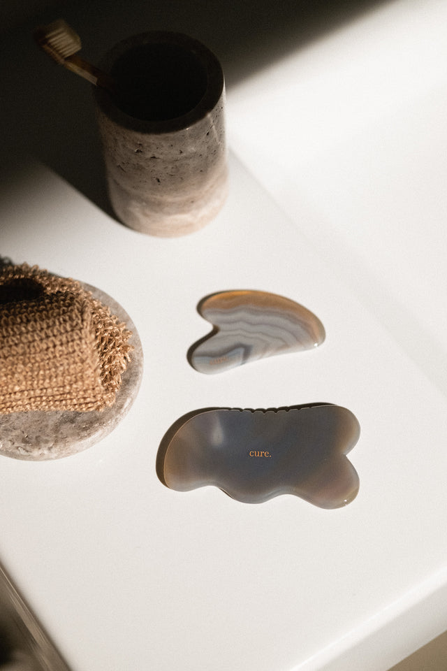Agate Gua Sha Body & Face Care Set