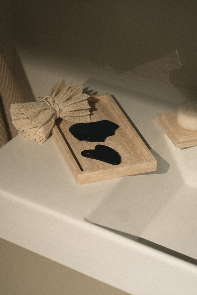 Bian Stone Gua Sha Body & Face Care Set