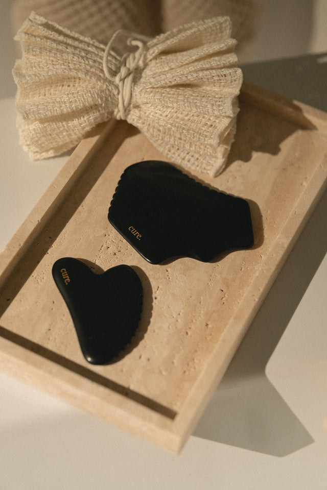 Bian Stone Gua Sha Body & Face Care Set