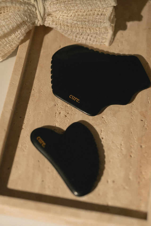 Bian Stone Gua Sha Body & Face Care Set