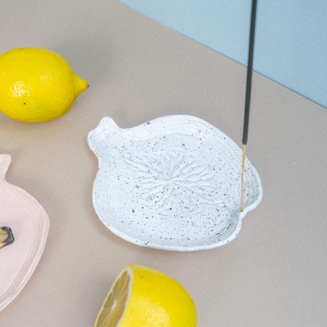 white incense holder