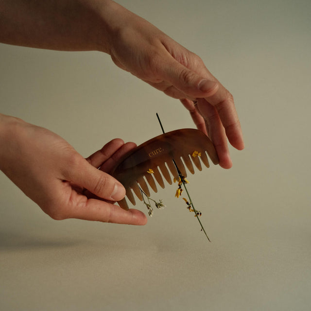 natural stone agate comb
