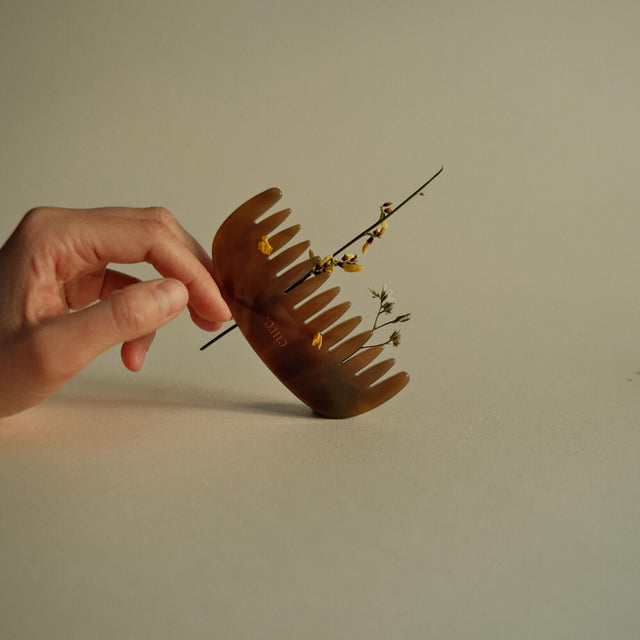 natural agate scalp massage comb
