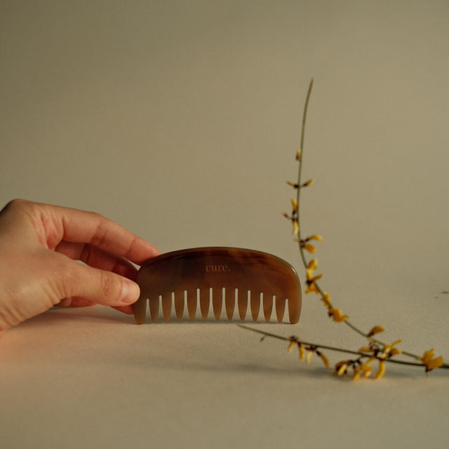 natural stone agate hair comb