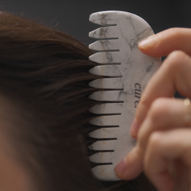 Natural Howlite Scalp Comb Gua Sha