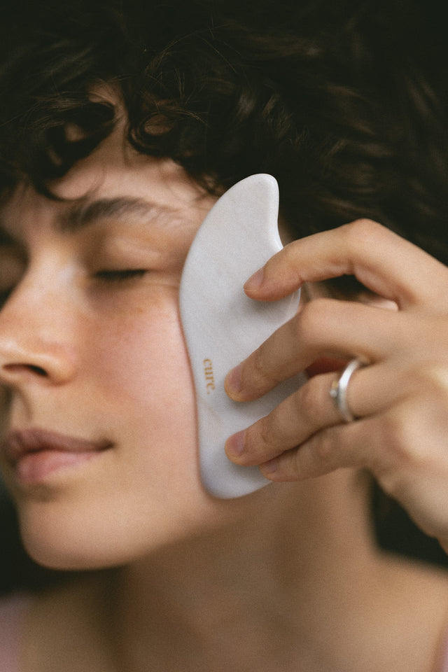 Natural Agate Cloud Gua Sha for Face and Body Massage