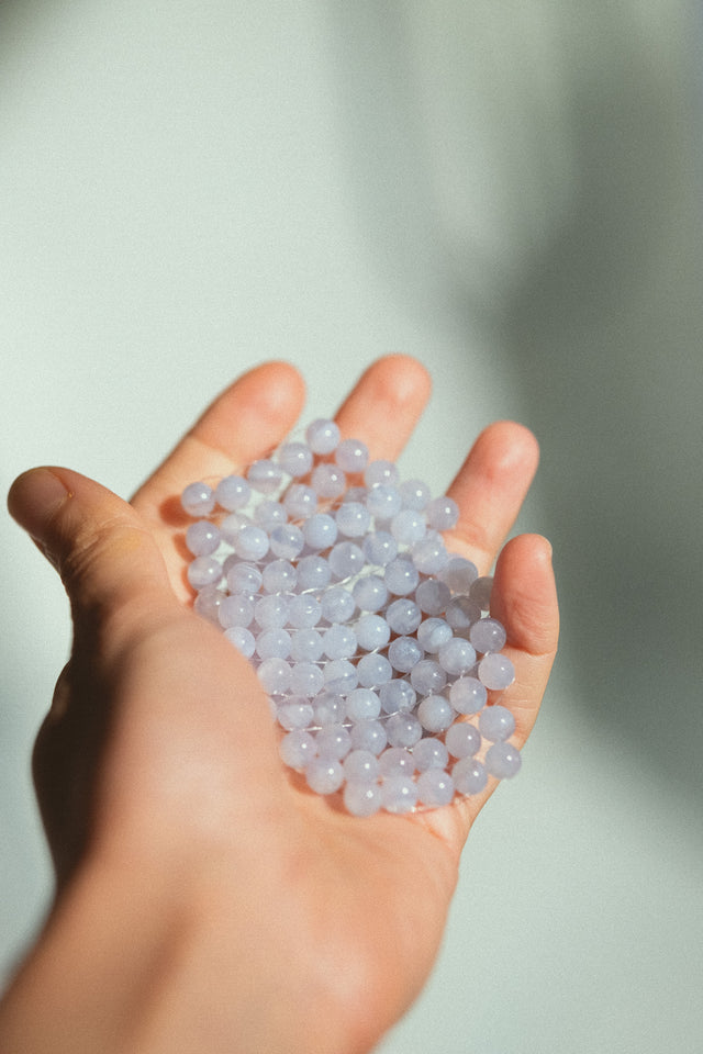 Natural Blue Lace Agate Eye Patches