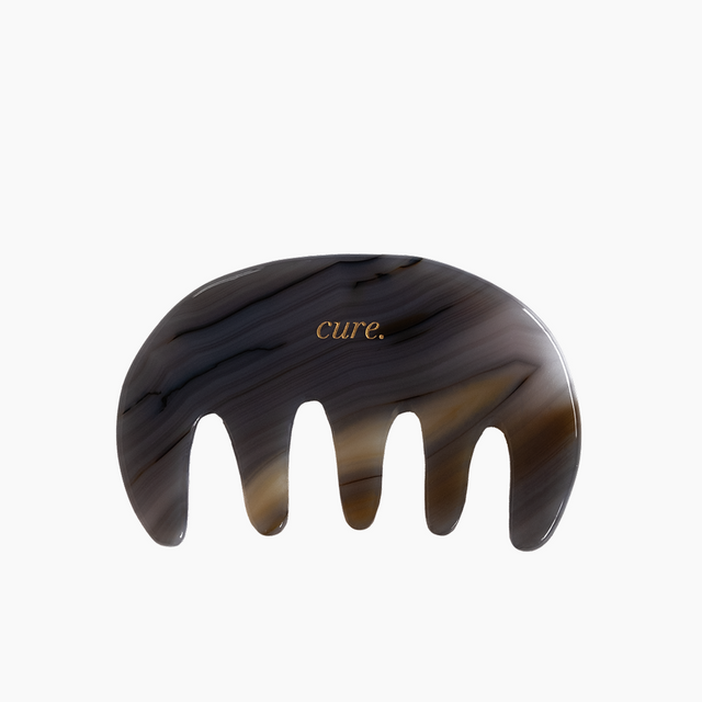 Natural Agate Scalp Comb for thick hair