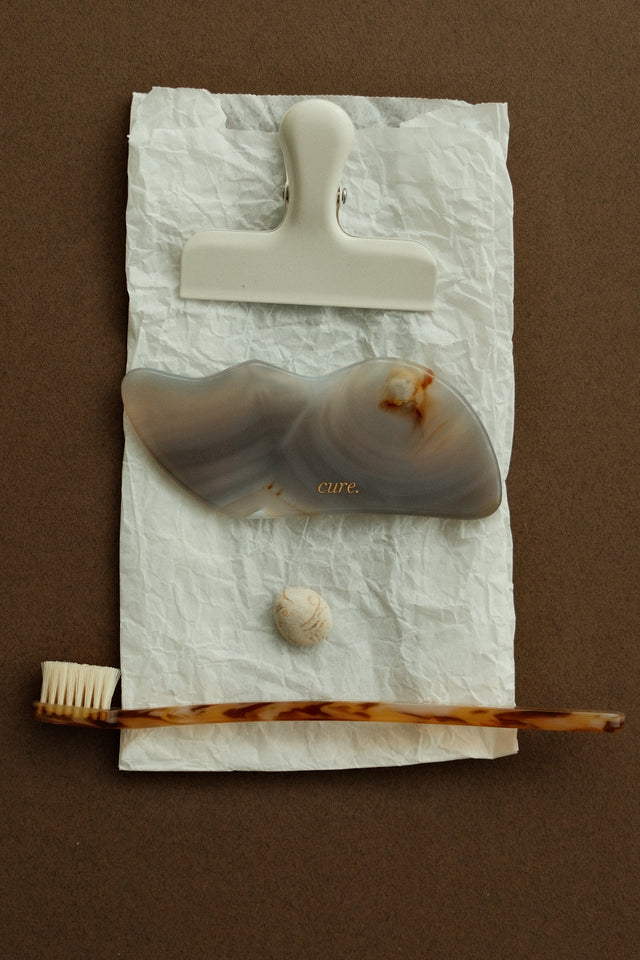Natural Agate Cloud Gua Sha for Face and Body Massage