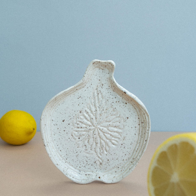 white dotted incense holder