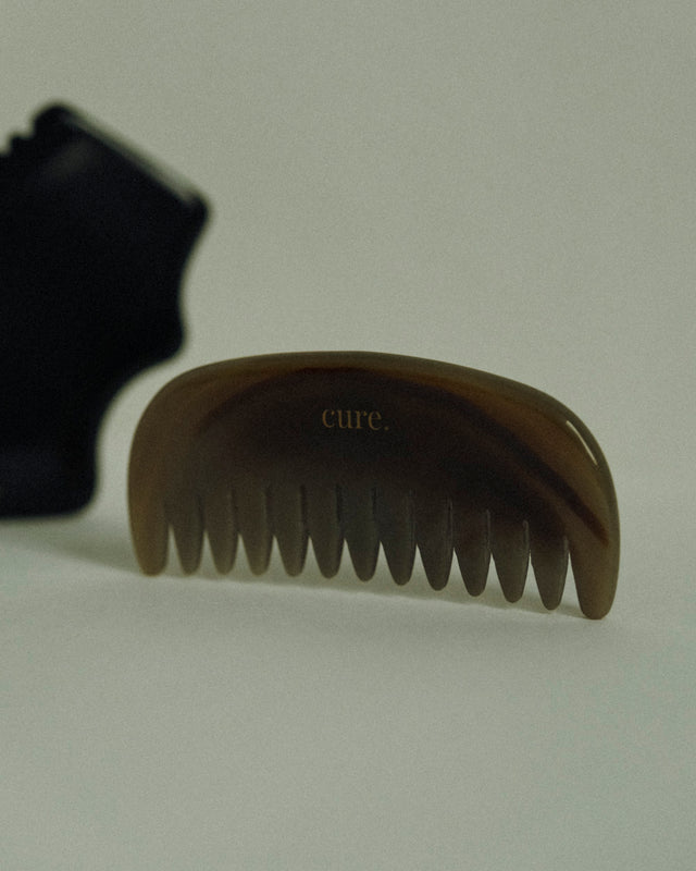 natural agate hair comb