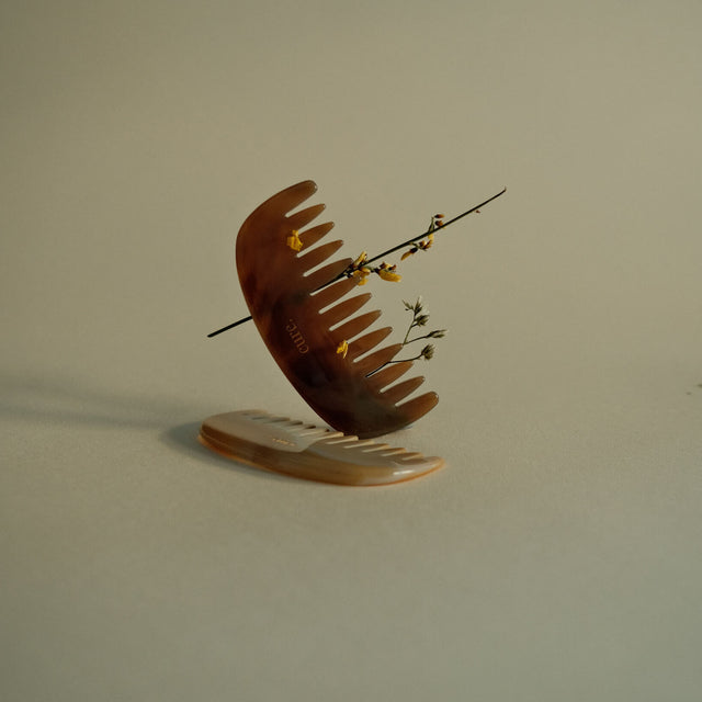 natural agate comb