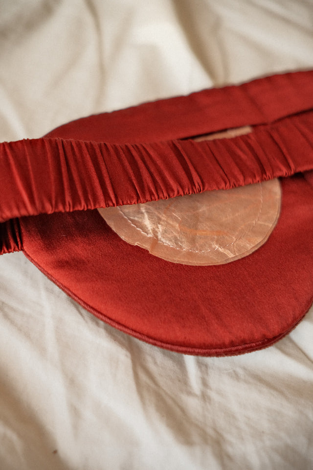organic sleep mask with fire