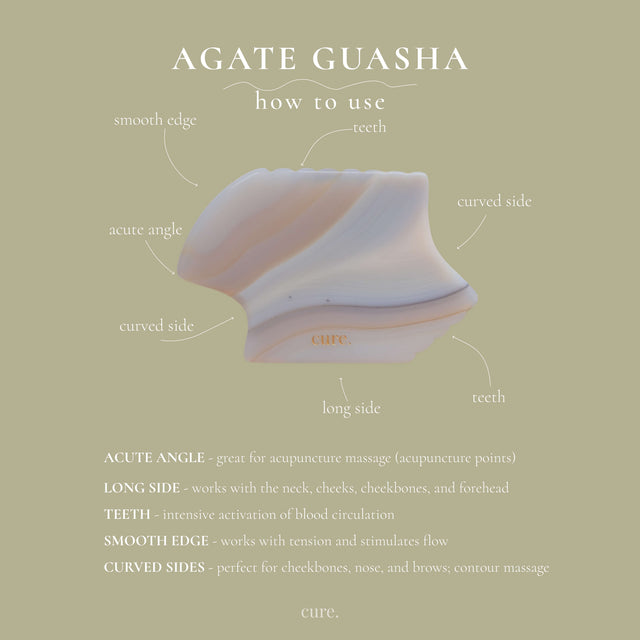 natural agate guasha usage